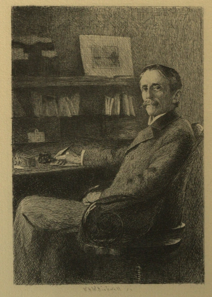 a portrait of writer Frank R. Stockton